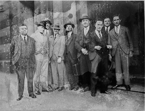 Group of unidentified men, 1930s