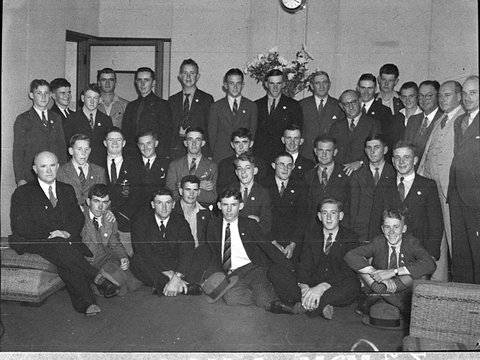 Group taken in studio, 1938