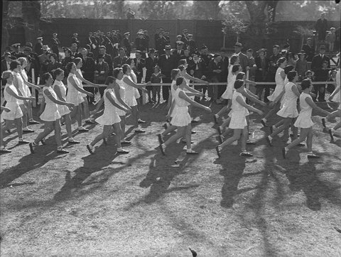 Gym girls display, 1939