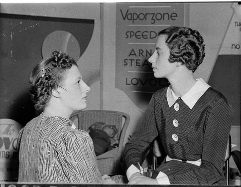 Hairdressing competition at the Hairdressing Health and Beauty Culture Exhibition at Sydney Town Hall, 1936