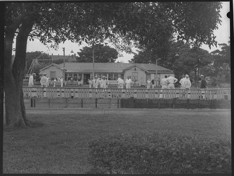 Hamilton bowling green, 1955