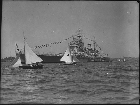 HMS Anson Anniversary Day regatta, 1946
