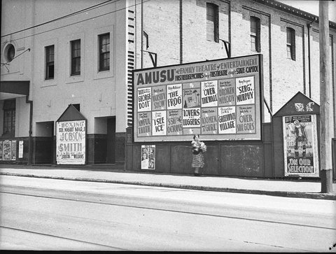 Hoarding at Balmain, 1938