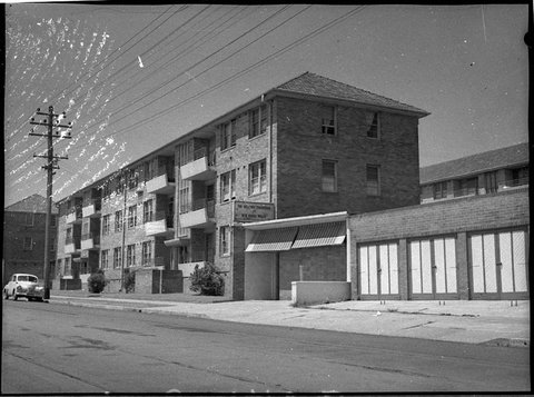 Housing Commission flats Darby Street Parkway Avenue, 1955