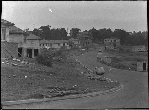 Housing project Adamstown Heights, 1955