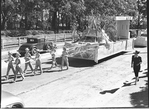 Hurstville Jubilee procession at Kogarah, 1937
