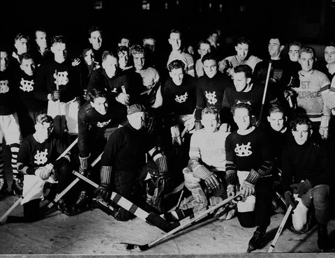 Ice hockey at Glaciarium, 1937