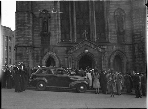 Joan of Arc mass and victory dinner, 1945