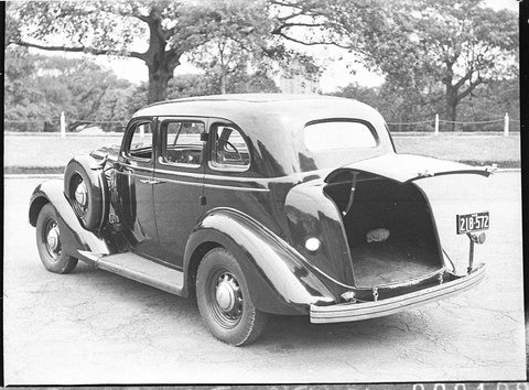 Liberty Motors Chrysler Plymouth taken for Telegraph classified ads, 1937