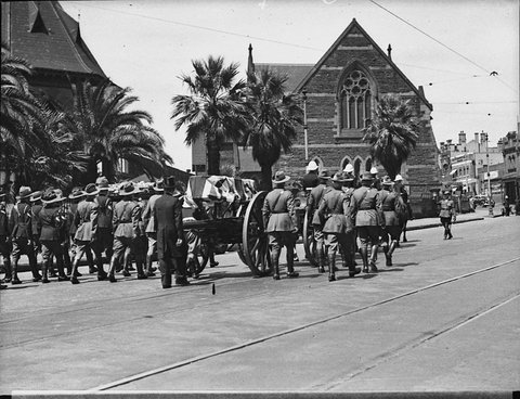 Lieutenant Horwoods funeral, 1938