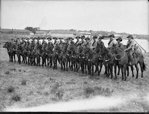 Light Horse camp at Randwick Small Arms Depot, 1938