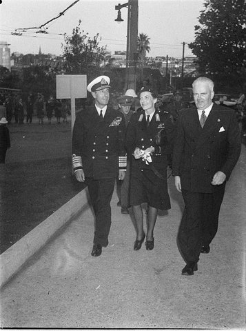 Lord and Lady Mountbatten at British Centre, 1946