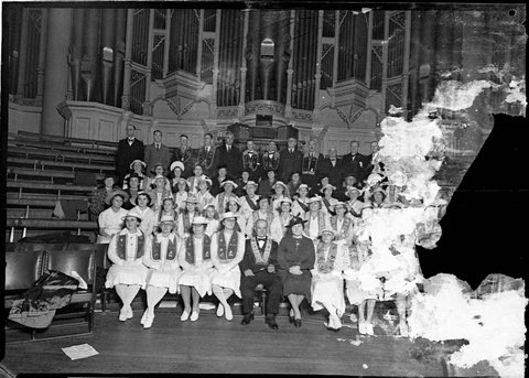 Loyal Orange Lodge Choir Town Hall celebrations and procession, 1941