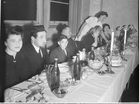 Maccabean Hall bar mitzvah dinner, 1947