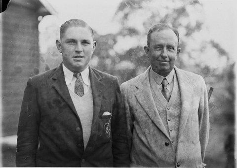 Manly golf Jim Ferrier and Eric Apperley, c. 1929