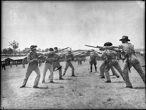 Military camp at Ingleburn, 1939