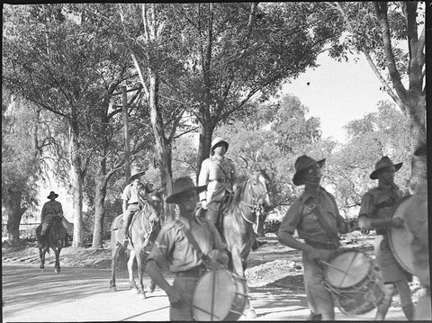 Militia camp at Liverpool Major Hill, 1939