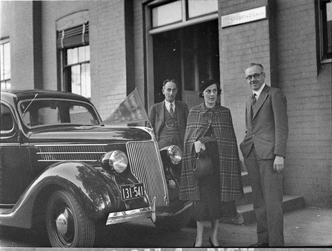 Miss Flemming at Vicars Mills, 1936