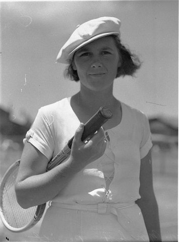 Miss N Morphett of Penrith Lawn Tennis Country Carnival Rushcutters Bay January 1935