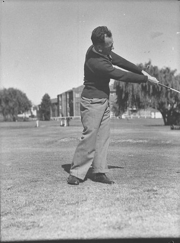 Mr Charles Gray at Woollahra taken for Golf in Australia, 1938