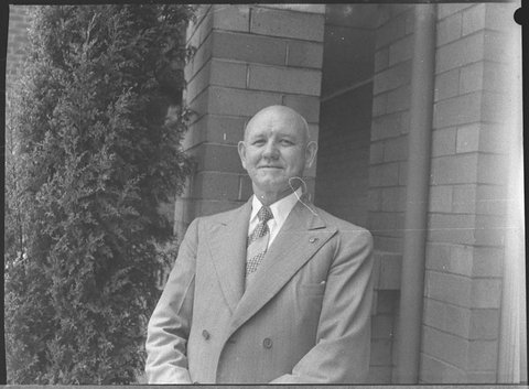 Mr SH Spruce of Hamilton Rotary Club, 1955