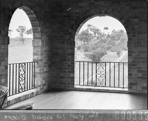 Mr Adams brick house Roseville, 1937