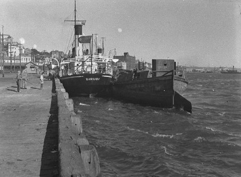 Mud hopper and pilot, 1955