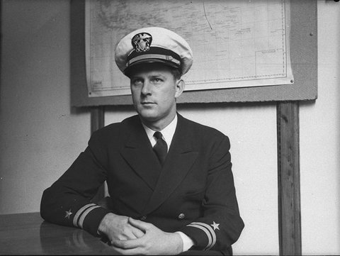 Naval officer Title in Hood Register American gridiron game at Sports Ground Army v Navy, 1943