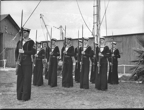 Navy Leagues Sydney Training Depot taken for Mr Len Forsythe, 1938