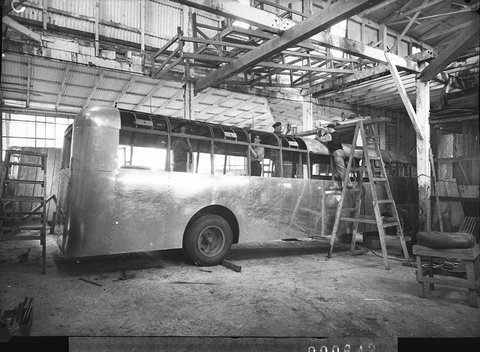 New AEC singledeck bus, 1947