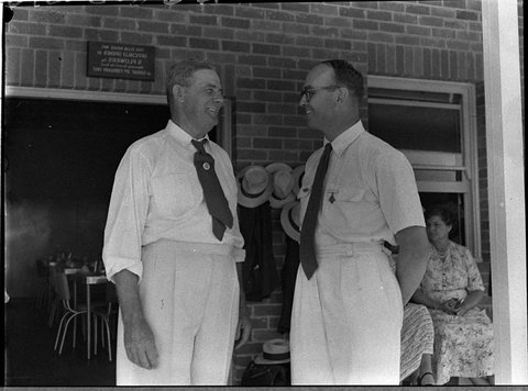New bowling secretary Mr Richardson, 1957