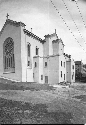 New marble chapel in a large convent monastery or Catholic chapel, c. 1935