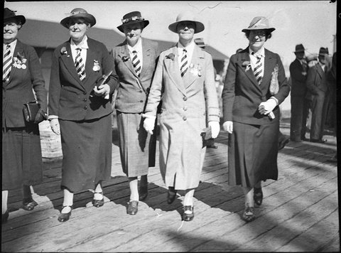 New Zealand contingent at 1938 Anzac Day commemoration