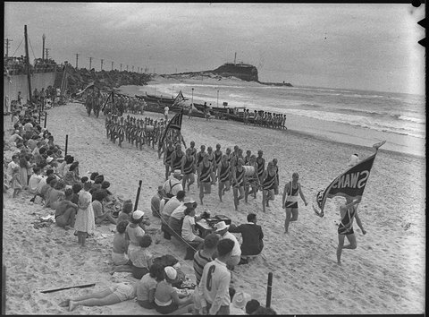 Nobbys surf carnival, 1950