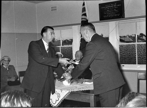 Opening of Youth Hall, 1957