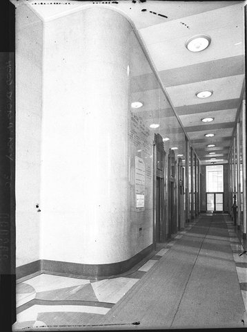 Part of the foyer MLC Building for Building Publishing Co, 1938