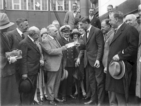 Passengers with the Captain, 1930s