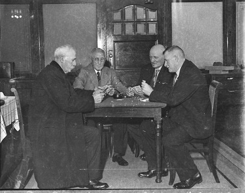 Police card party, 1935