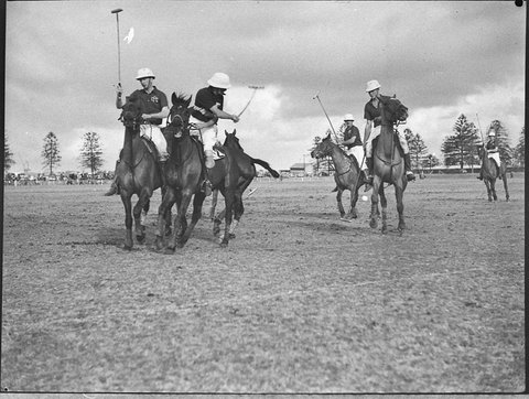 Polo at Kyeemagh, 1937