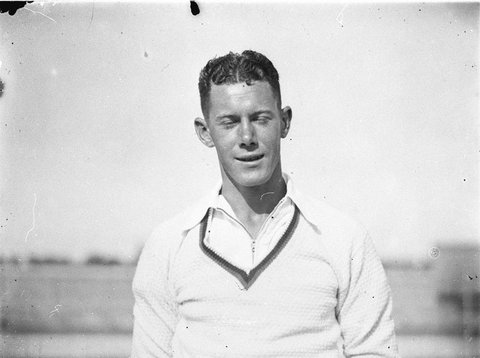 Portrait of cricketer WA Bill Brown, 1932