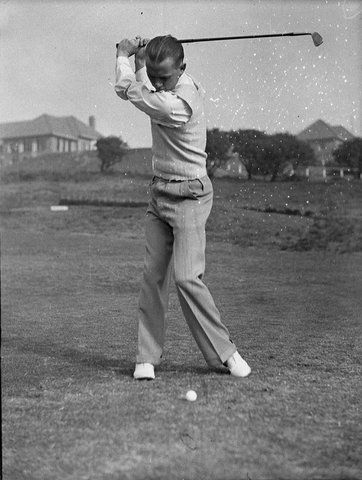 Pro golfer, 1938