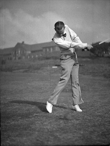 Pro golfer, 1938
