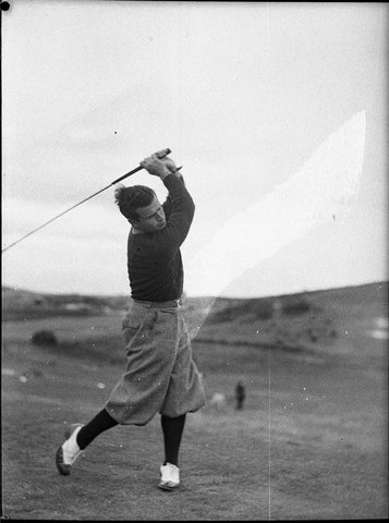 Professional golfer taken for Golf in Australia, 1937