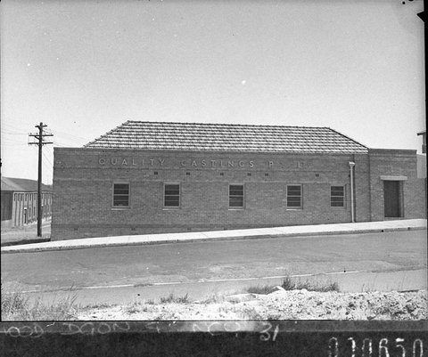 Quality Casting Pty Ltd Building later known as Qualcast Pty Ltd taken for Building Publishing Co, 1944