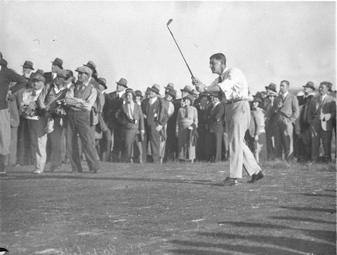 Radcliffe on the fairway, 1933–34