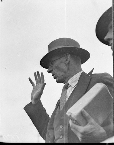 Rail and tram procession Mr Lang, c. 1935