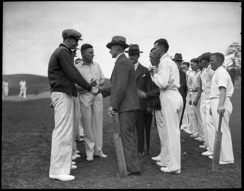 Railway cricket opening, 1934