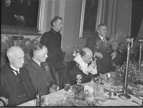 Reception by Lord Mayor to exMarshal of the Royal Air Force Sir Edward Ellington, 1938