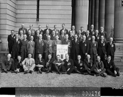 Returned soldiers 8th Field Ambulance taken for Miss Coxon AIF, 1941