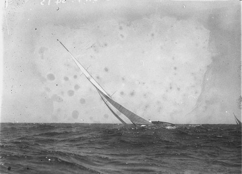 Sailcloth 9 well out to sea, 1930s